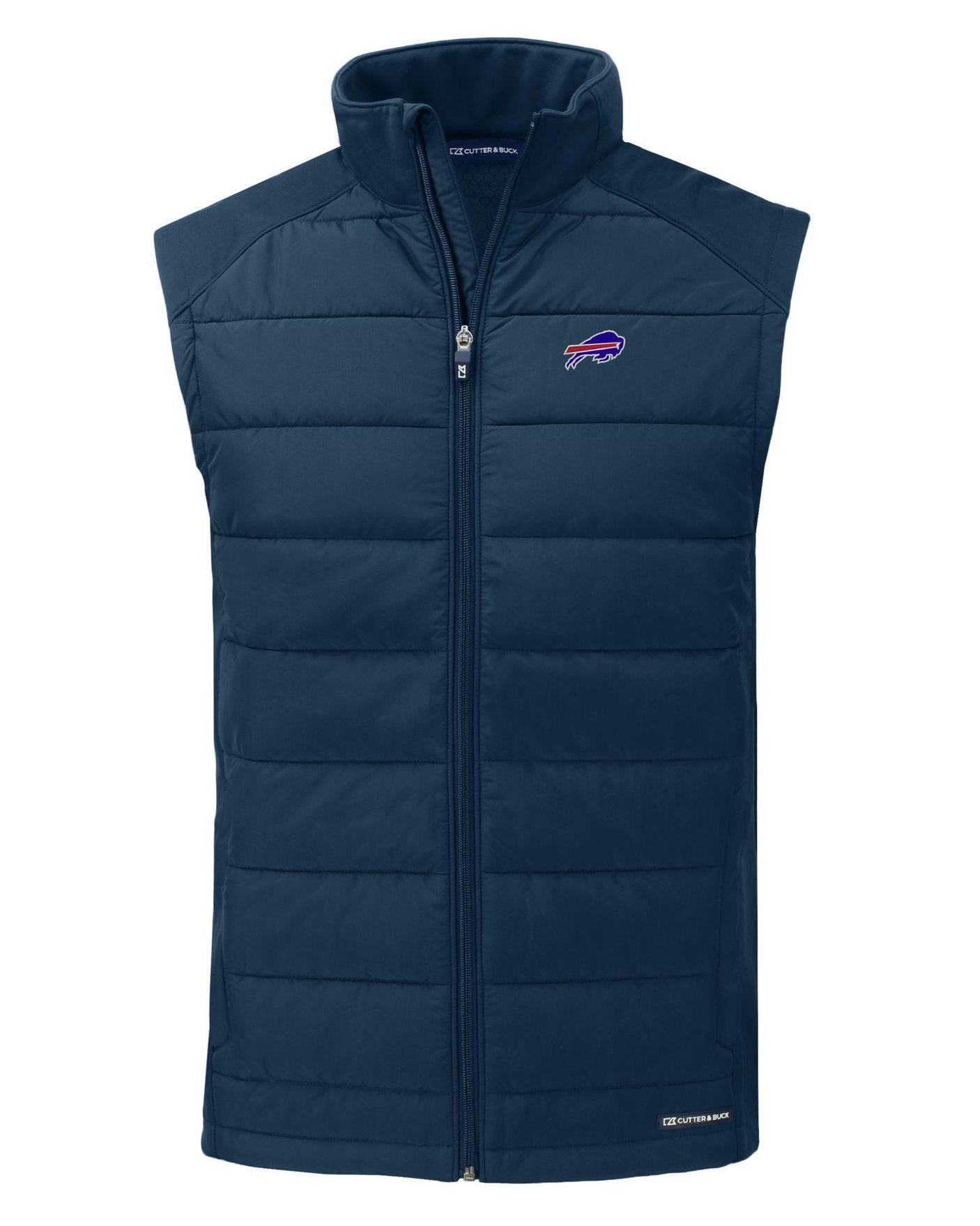Bills Cutter and Buck Men's Navy Evoke Eco Hybrid Vest