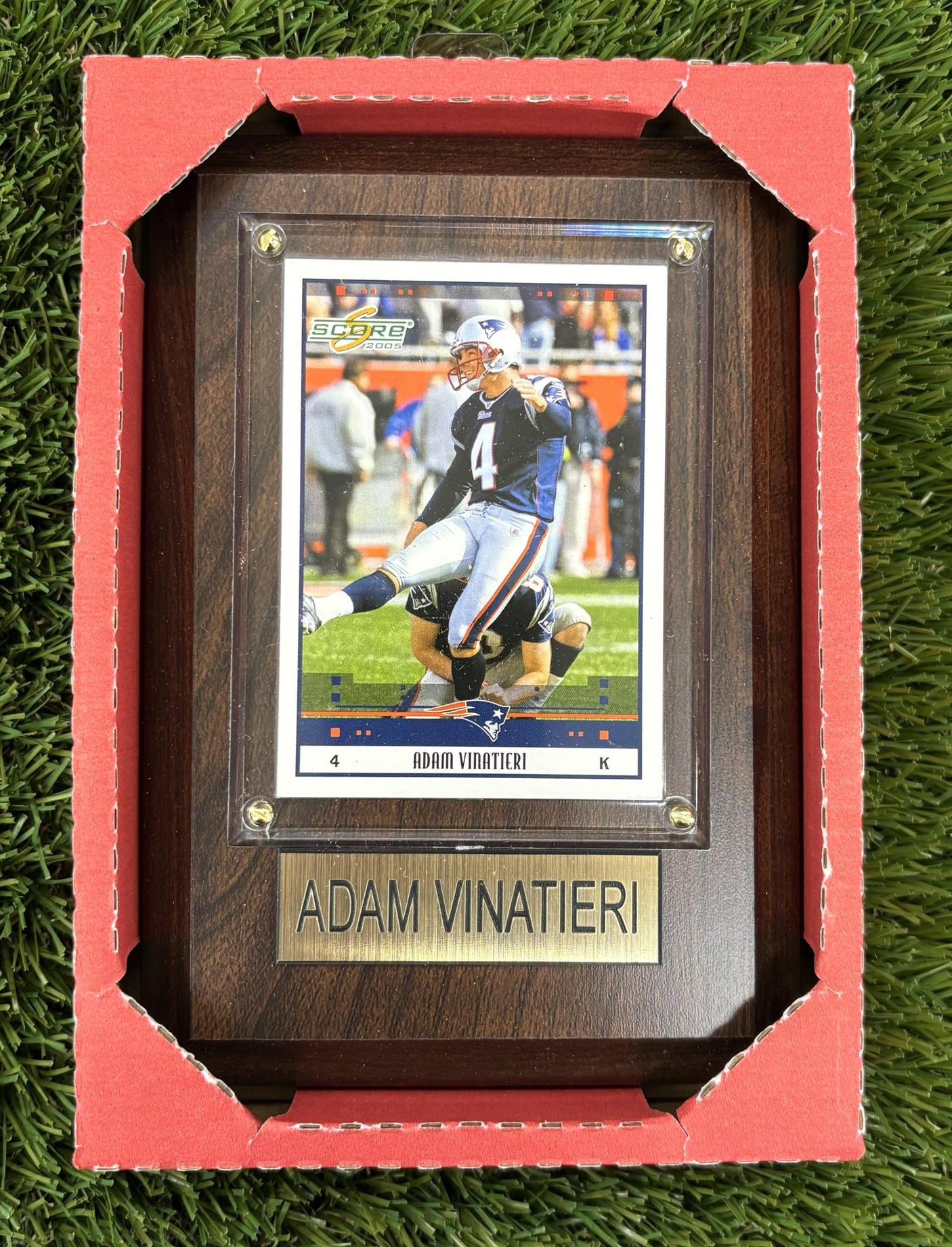 Adam Vinatieri 4x6 Plaque Patriots