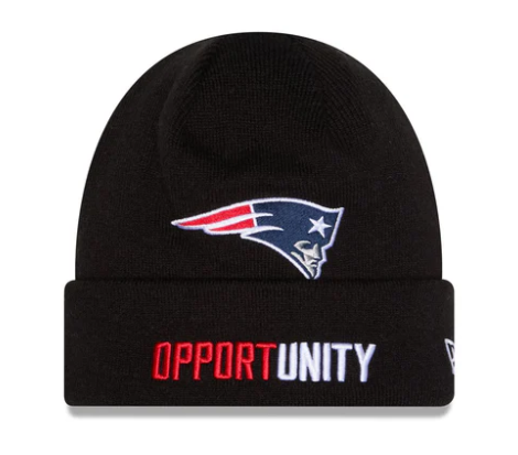 Patriots 2025 New Era Men's Inspire Change Black Knit