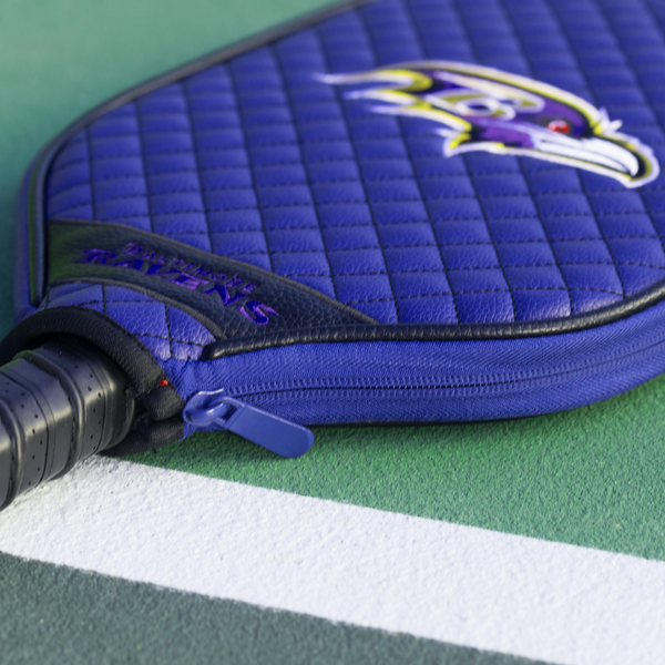 Ravens Quilted Pickleball Paddle Cover