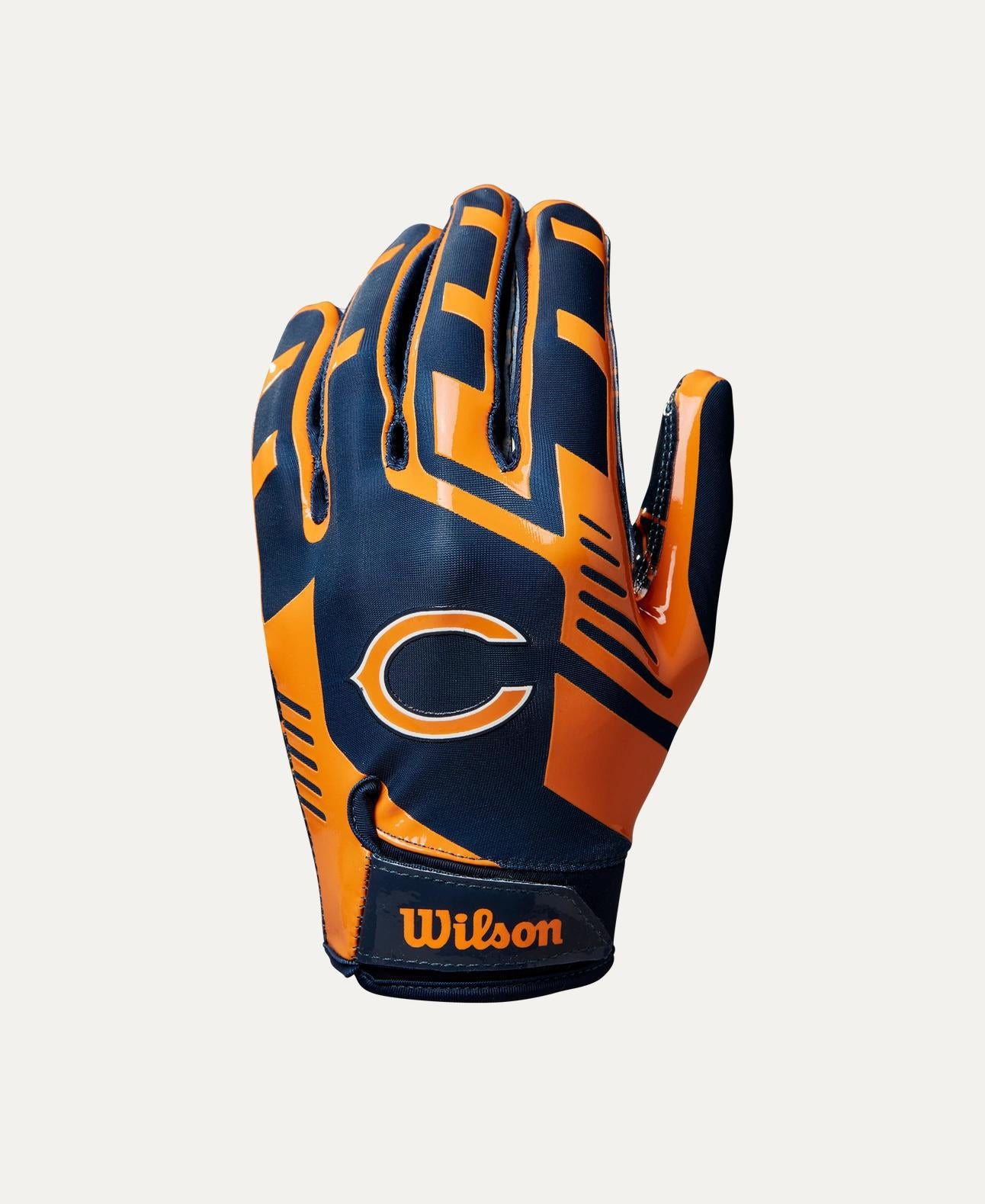 Bears 2025 Wilson Youth NFL Stretch Fit Receiver Gloves
