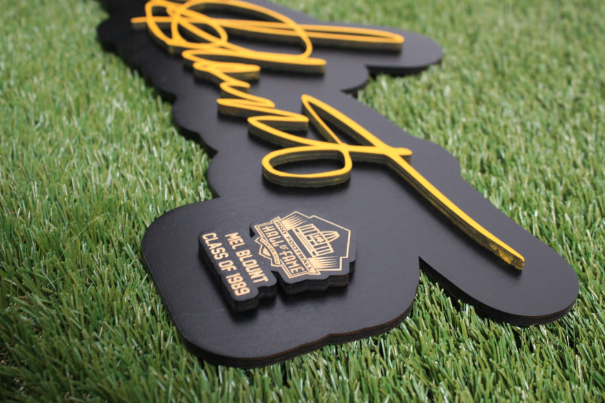 Mel Blount 3D Signature Color Wall Sign - DS