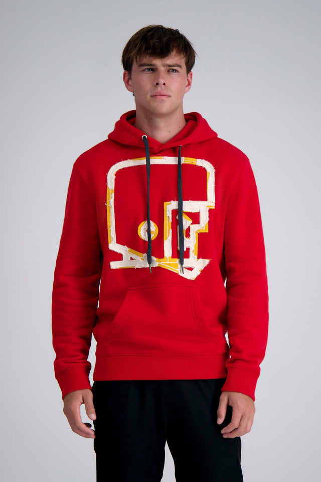 Pro Football Hall of Fame X Haggar - Red Graphic Helmet Pullover Sweatshirt