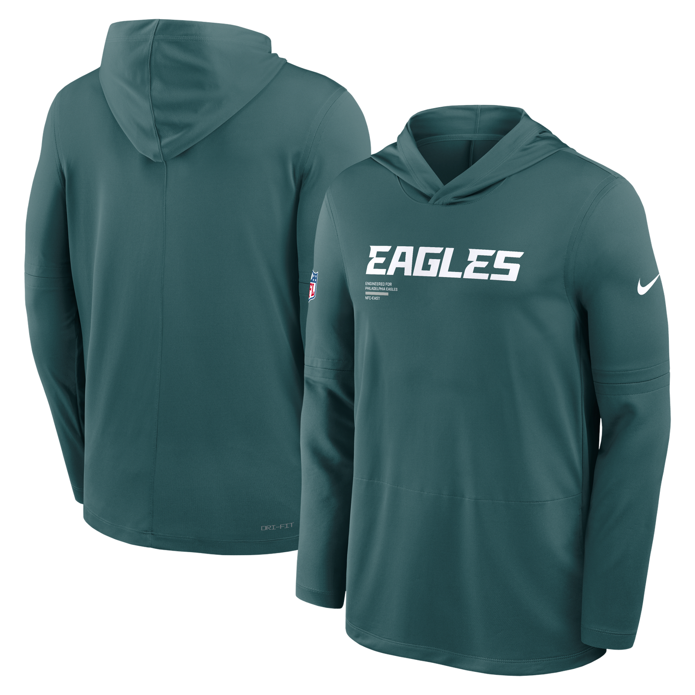 Eagles 2025 Nike Men's Dri-Fit Lightweight Long Sleeve Hoodie Top