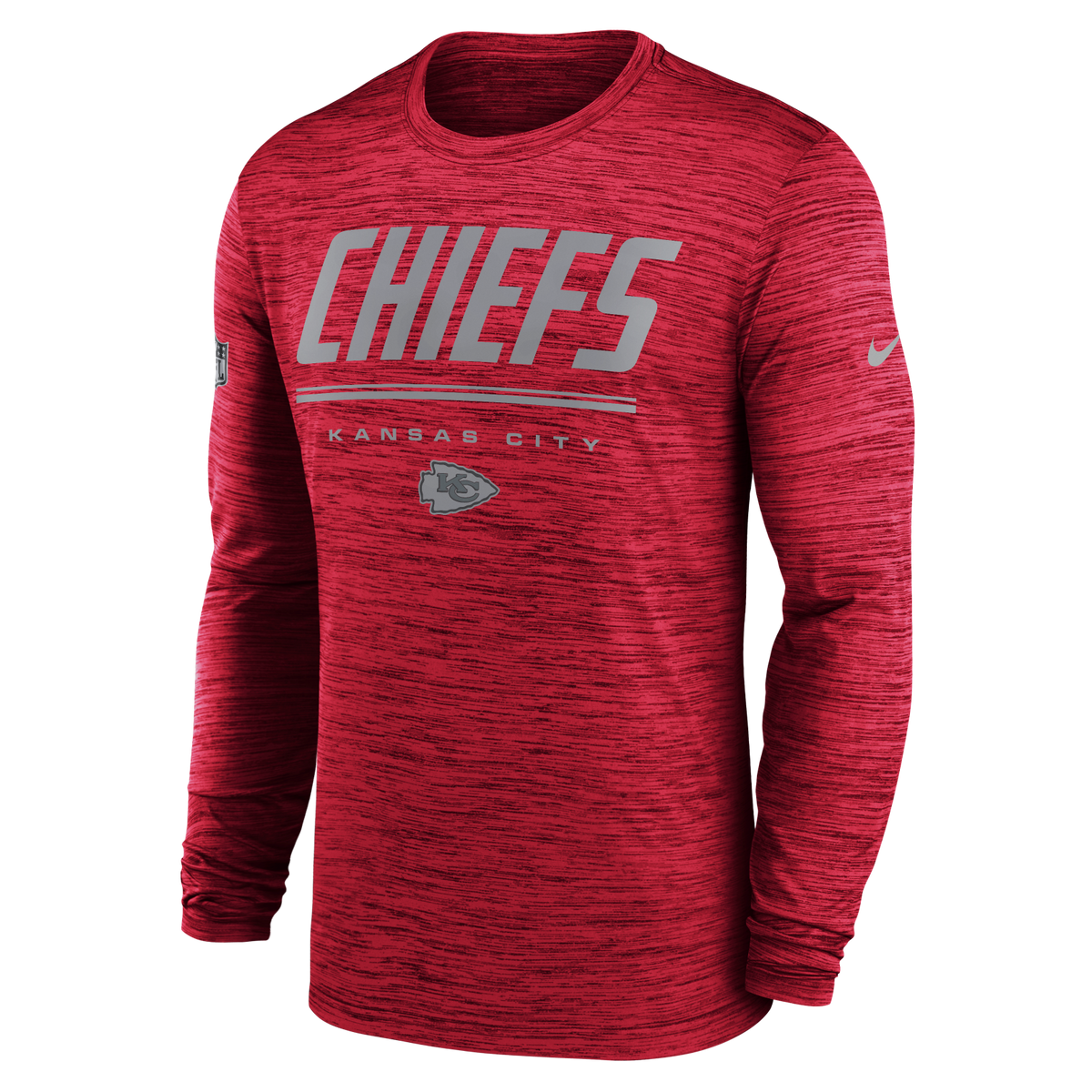 Chiefs 2026 Nike Men's Team Issue Velocity Long Sleeve T-Shirt Pro Football Hall of Fame