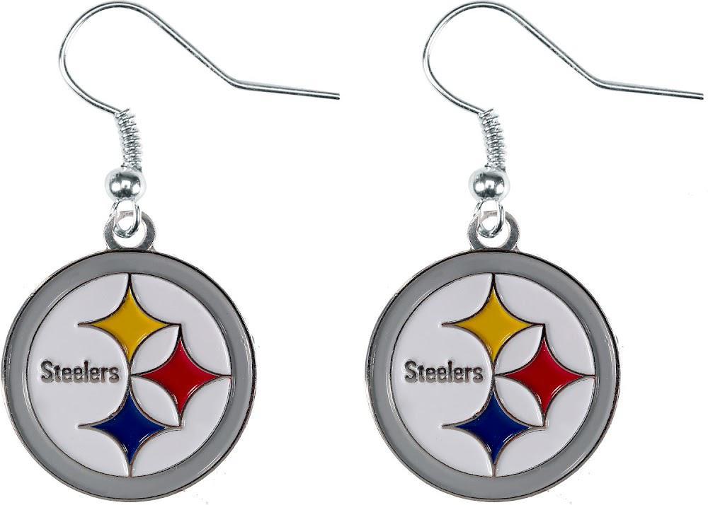Steelers Logo Dangler Earrings Pro Football Hall of Fame