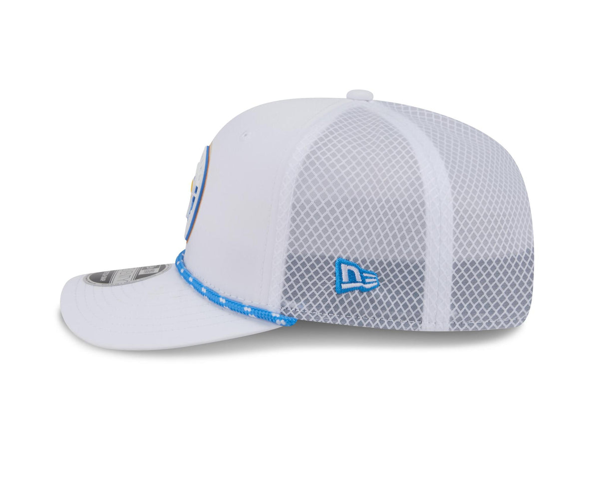 Chargers 2026 New Era Men's 9SEVENTY Stretch Snap Two-Tone Hat Pro Football Hall of Fame
