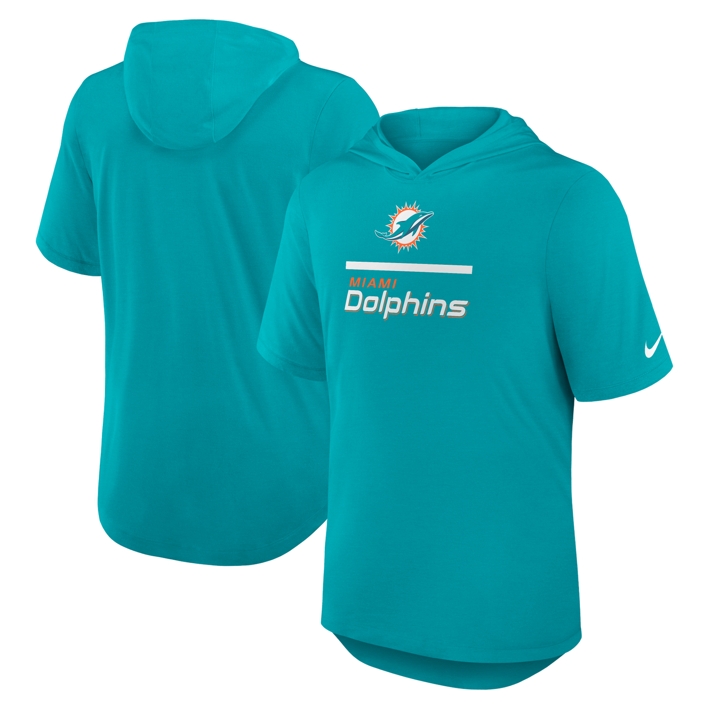 Dolphins 2025 Nike Men's Short Sleeve Hoodie Top