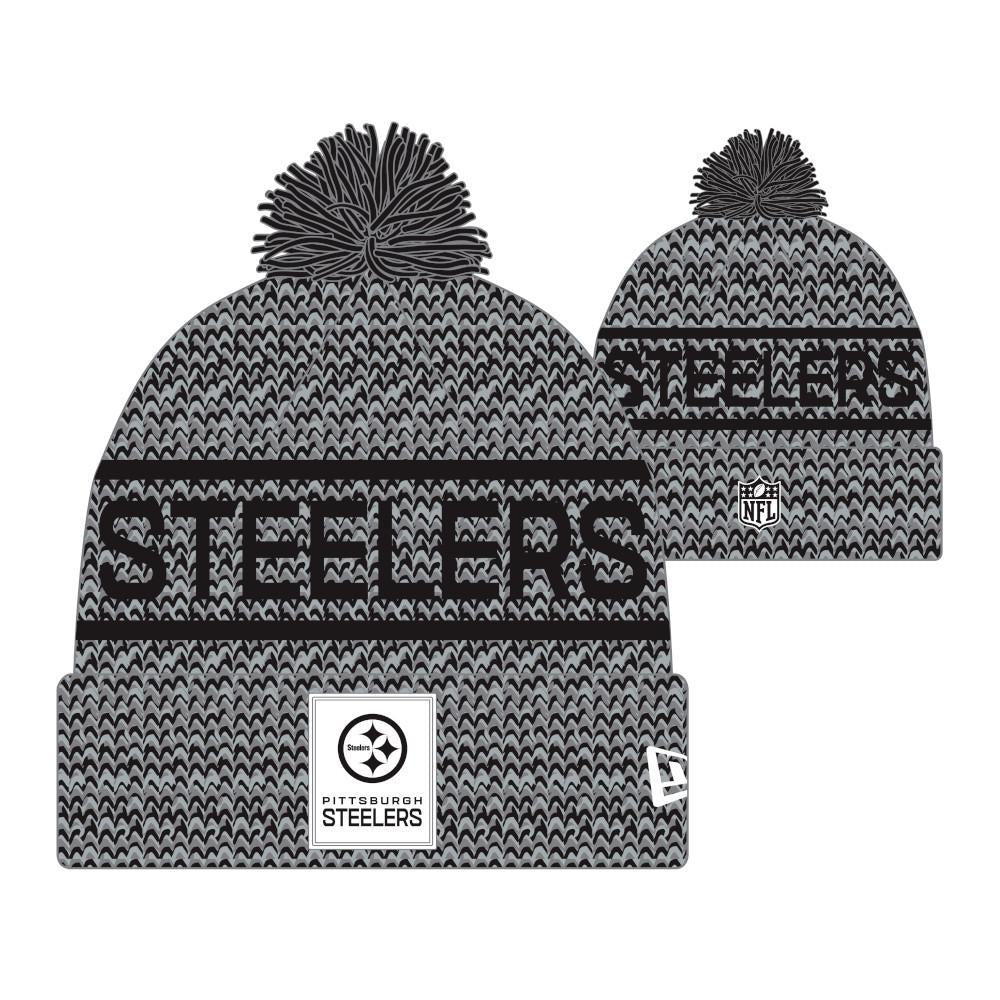 Steelers 2025 Men's New Era Grey Sideline Sport Knit