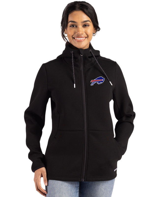 Bills Cutter & Buck Women's Roam Eco Full Zip Hooded Jacket