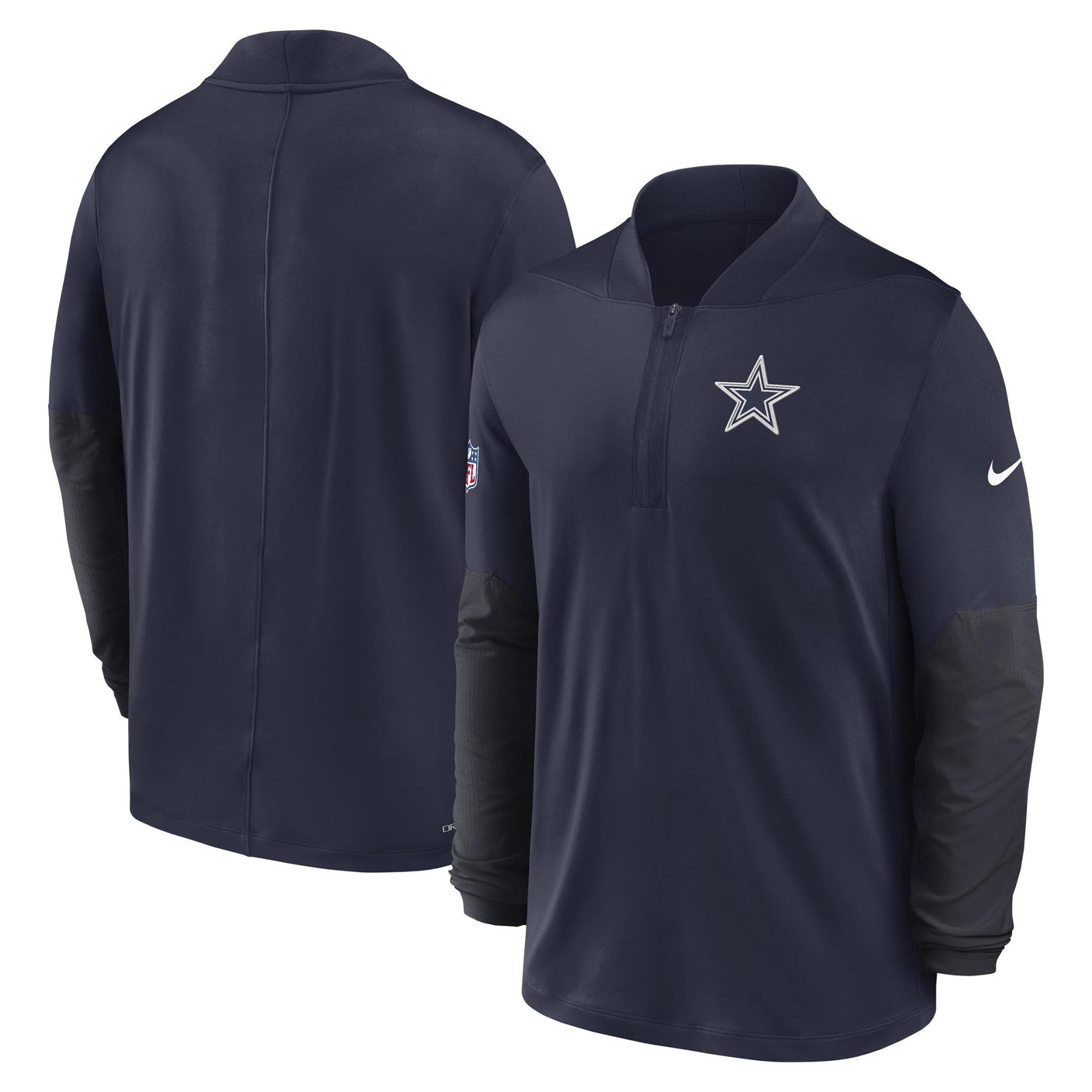 Cowboys 2025 Nike Men's Dri Fit Mid Weight Half Zip