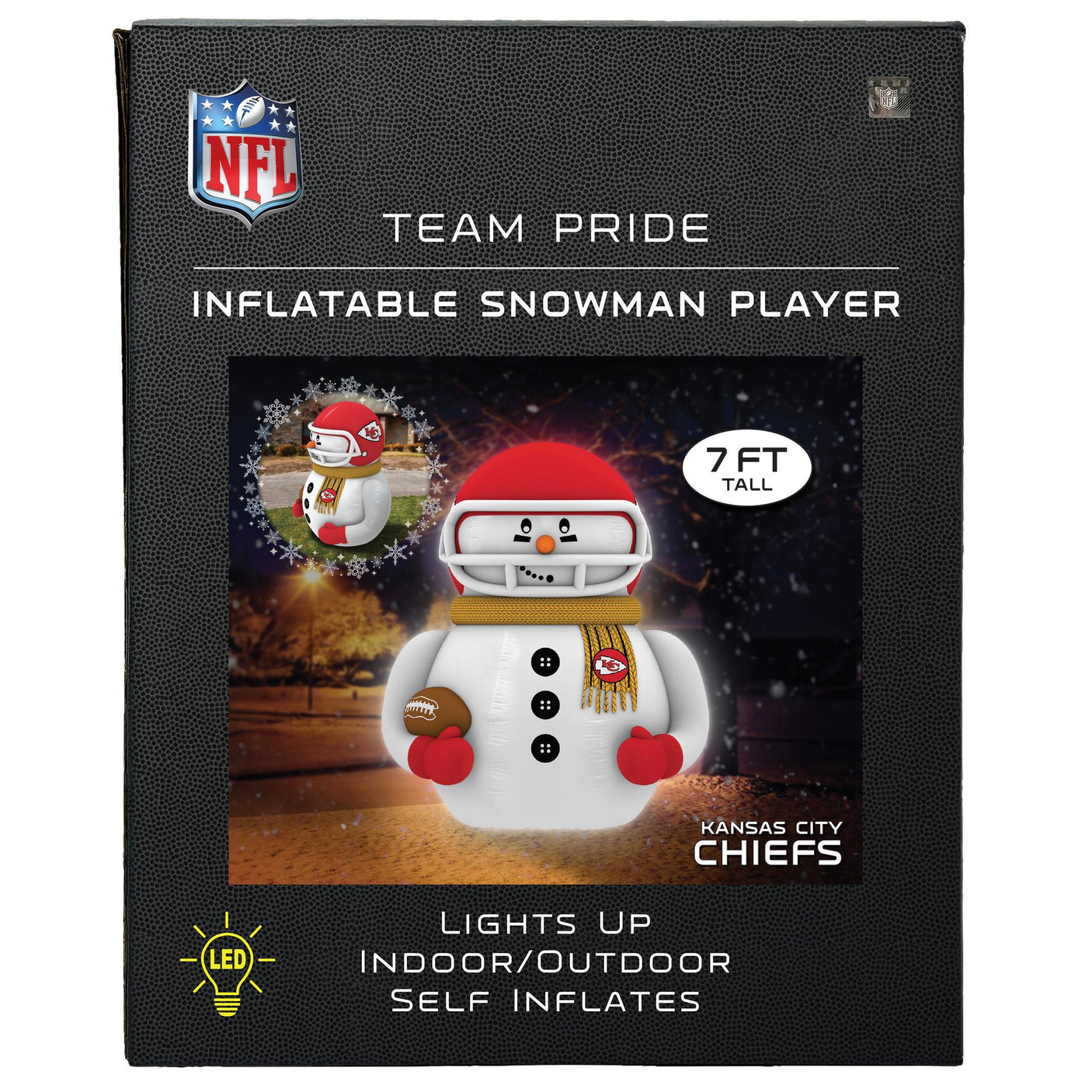 Chiefs Team Pride Inflatable Snowman Player
