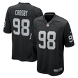 Raiders Maxx Crosby Nike Men's Black Game Jersey