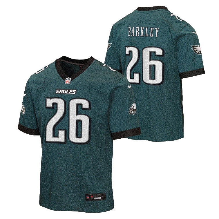 Eagles Saquon Barkley 2026 Youth Nike Game Jersey