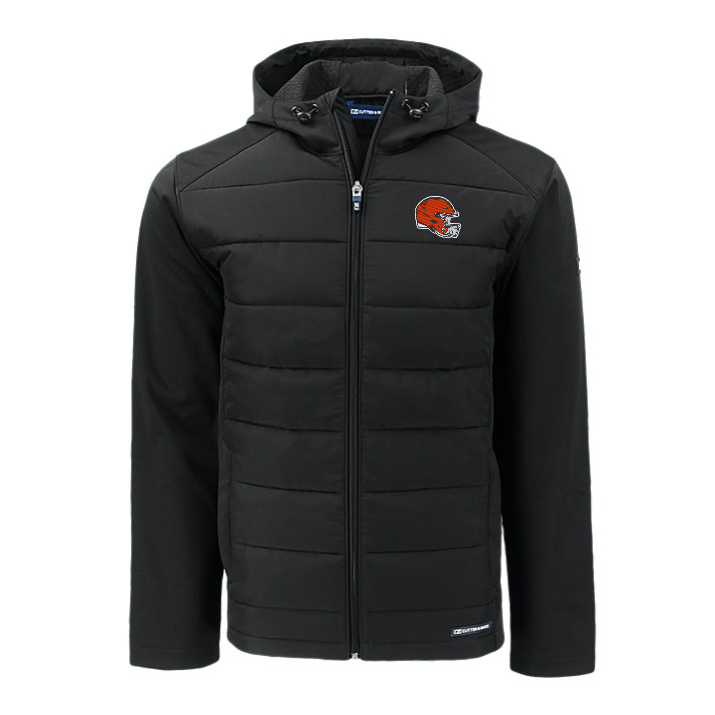 Browns Cutter and Buck Men's Evoke Eco Hybrid Hooded Jacket