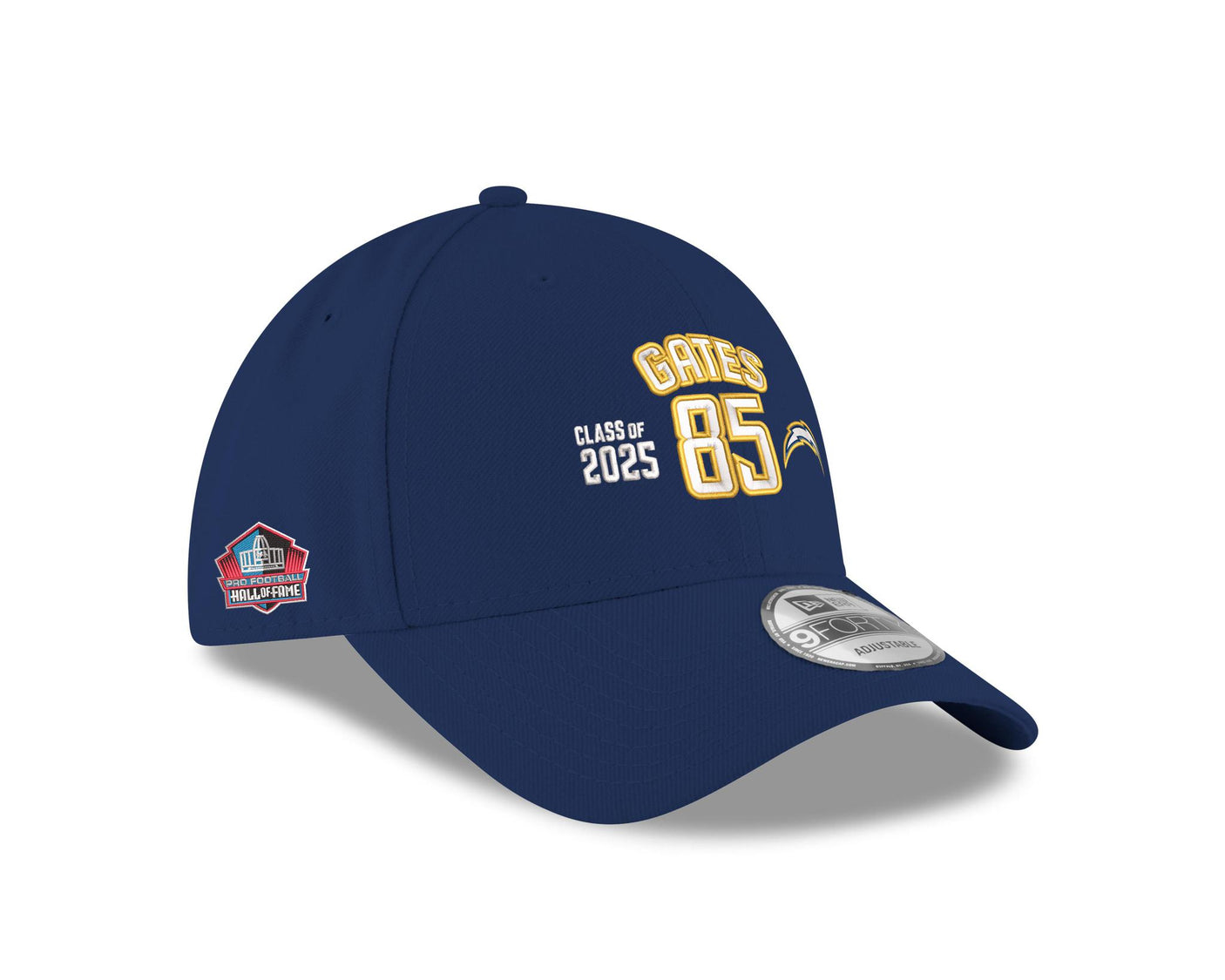 Antonio Gates Chargers Class of 2025 New Era 9FORTY Name and Number Hat