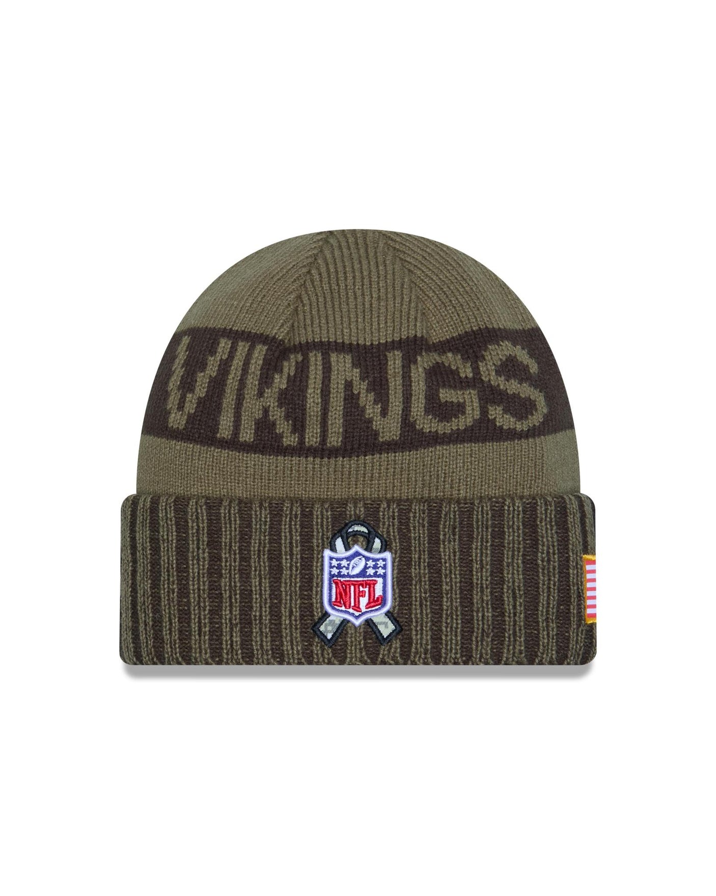 Vikings 2025 Men's New Era Salute to Service Knit