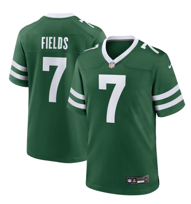 Jets Justin Fields Youth Nike Game Jersey