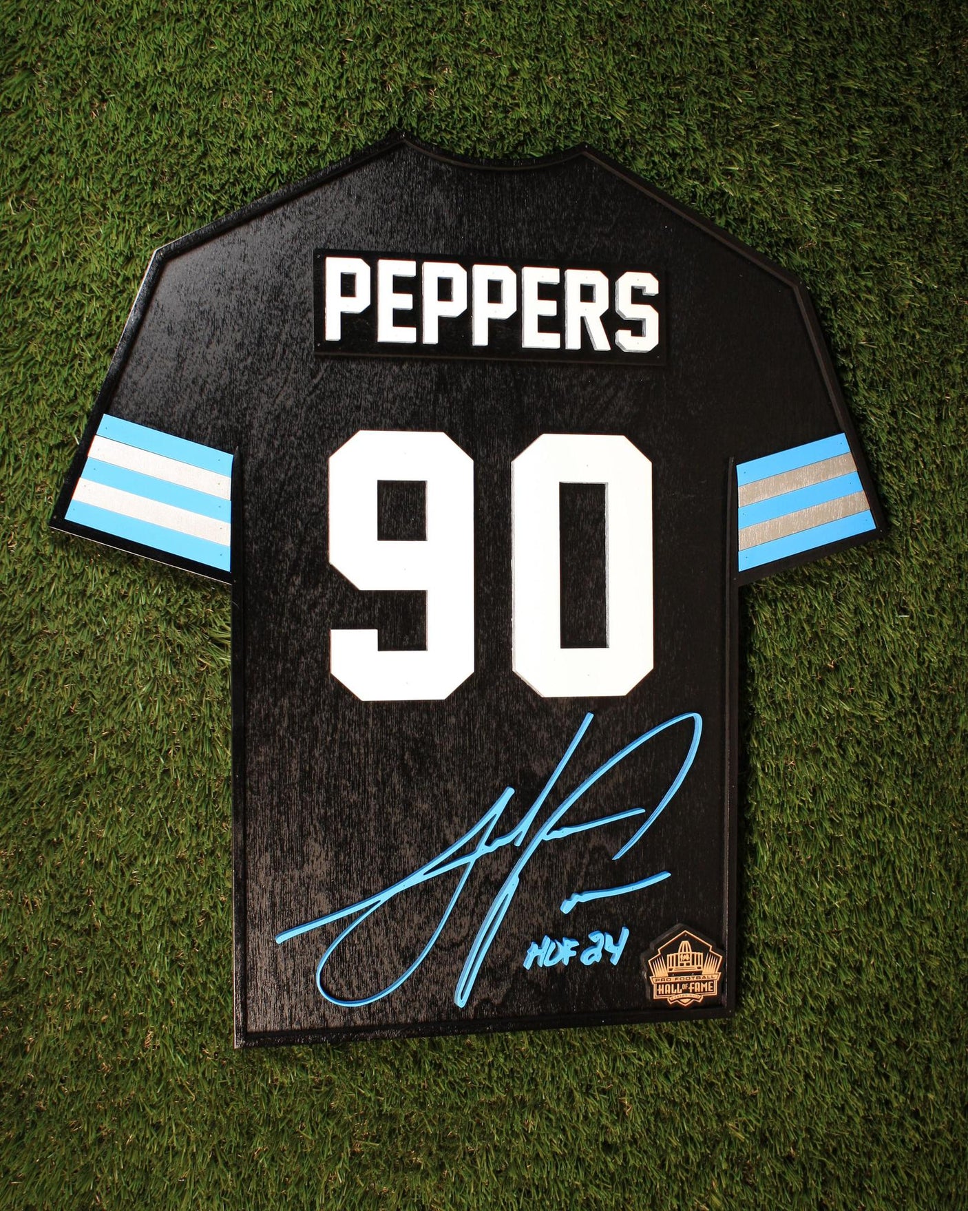 Julius Peppers Wood Jersey 3D Sign - DS