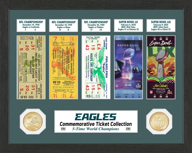 Eagles 5-Time World Champions Commemorative Ticket Collection