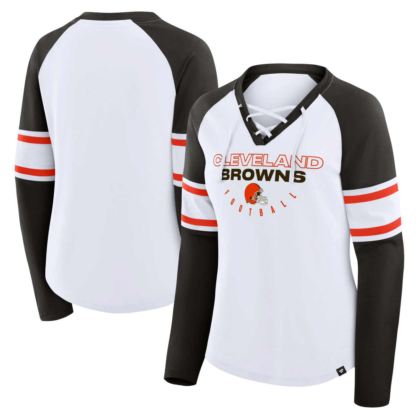 Browns 2025 Women's Fanatics Blitz Package Long Sleeve Fashion Top