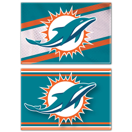 Dolphins 2-Pack Rectangle Magnets