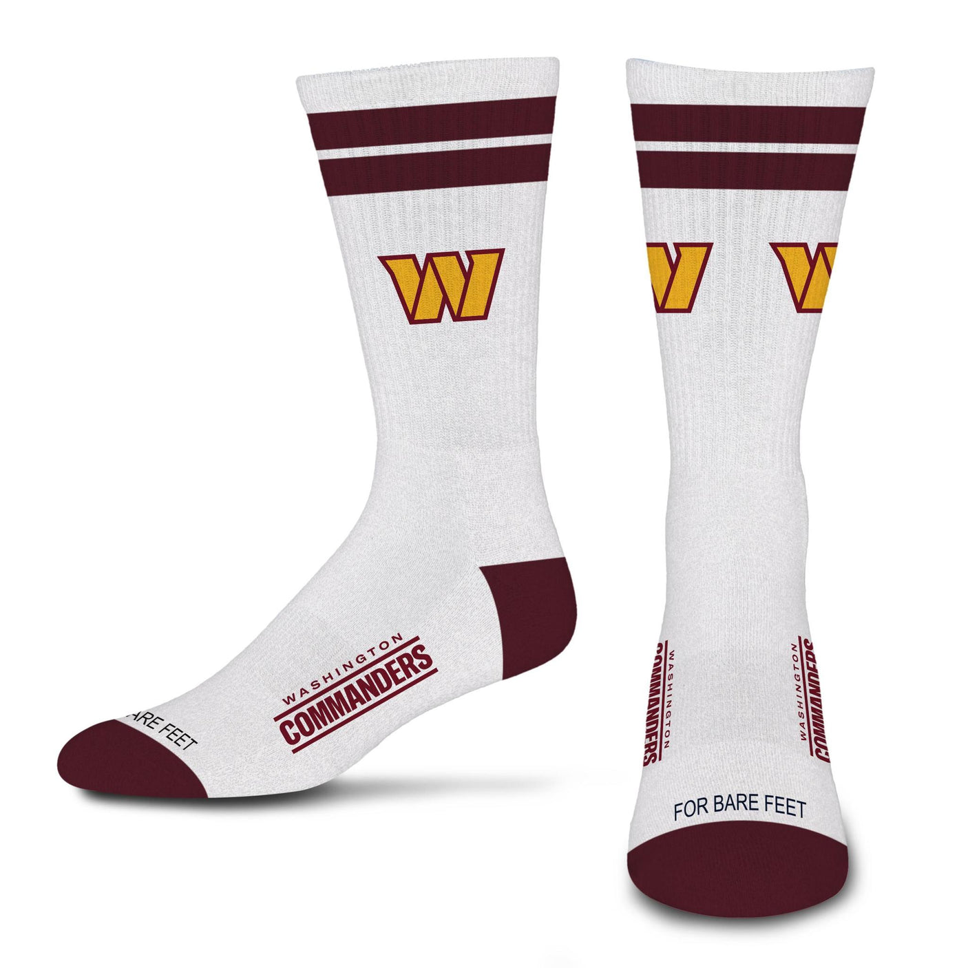 Commanders 2026 White Stripe Sock