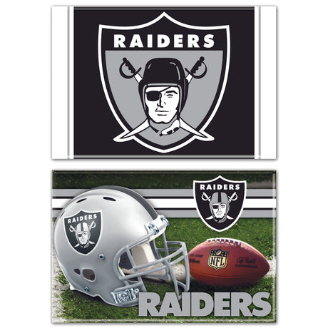 Raiders 2-Pack Rectangle Magnets
