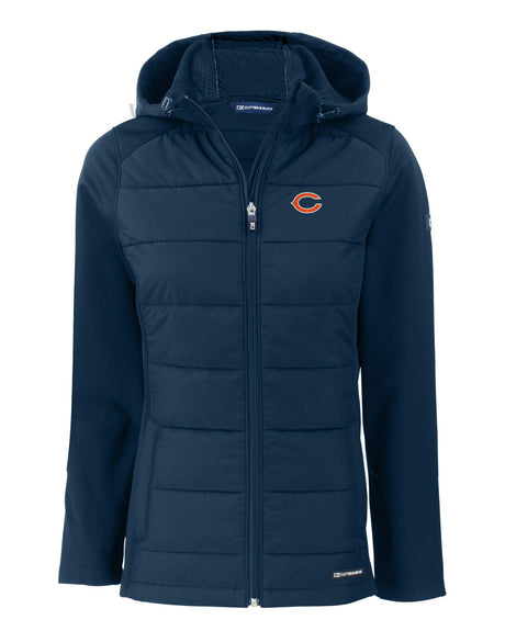Bears Cutter and Buck Women's Evoke Eco Hybrid Hooded Jacket