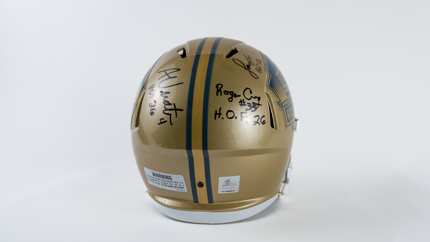 Class of 2026 Autographed Hall of Fame Gold Speed Replica Helmet