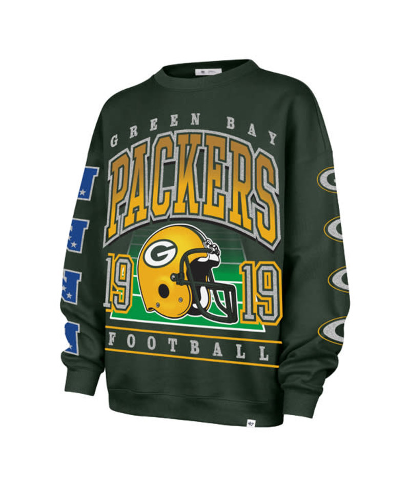 Packers 2025 '47 Brand Women's Go Big Oversized Crewneck