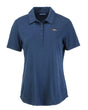 Broncos Cutter and Buck Women's Navy Coastline Epic Comfort Eco Polo