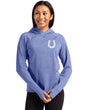 Colts Cutter & Buck Women's Adapt Eco Heather Hooded Pullover