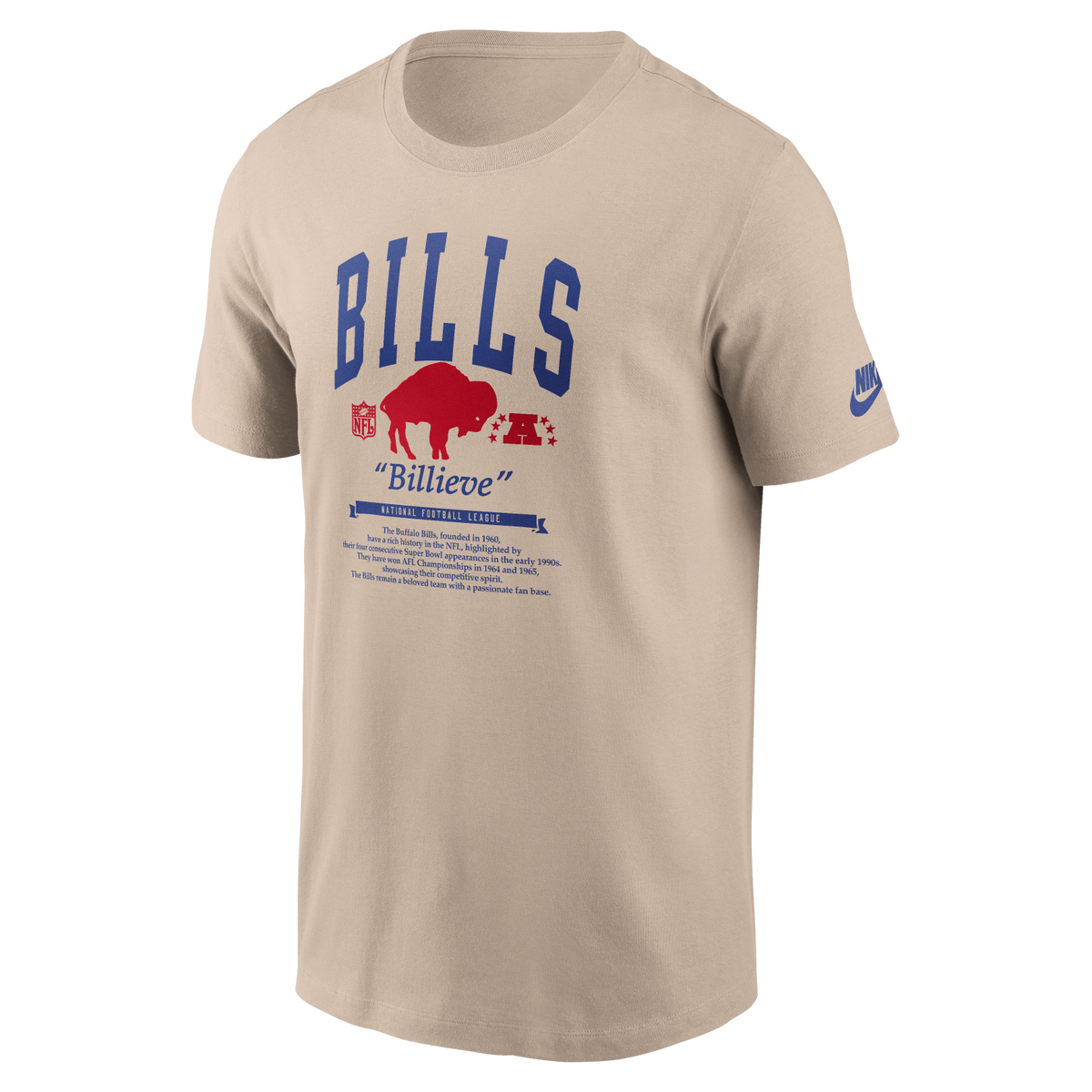 Bills 2026 Nike Men's Rewind 2-Hit Essential T-Shirt Pro Football Hall of Fame