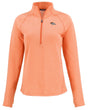 Broncos Cutter and Buck Women's Orange Peshastin Eco Fleece Half Zip Pullover