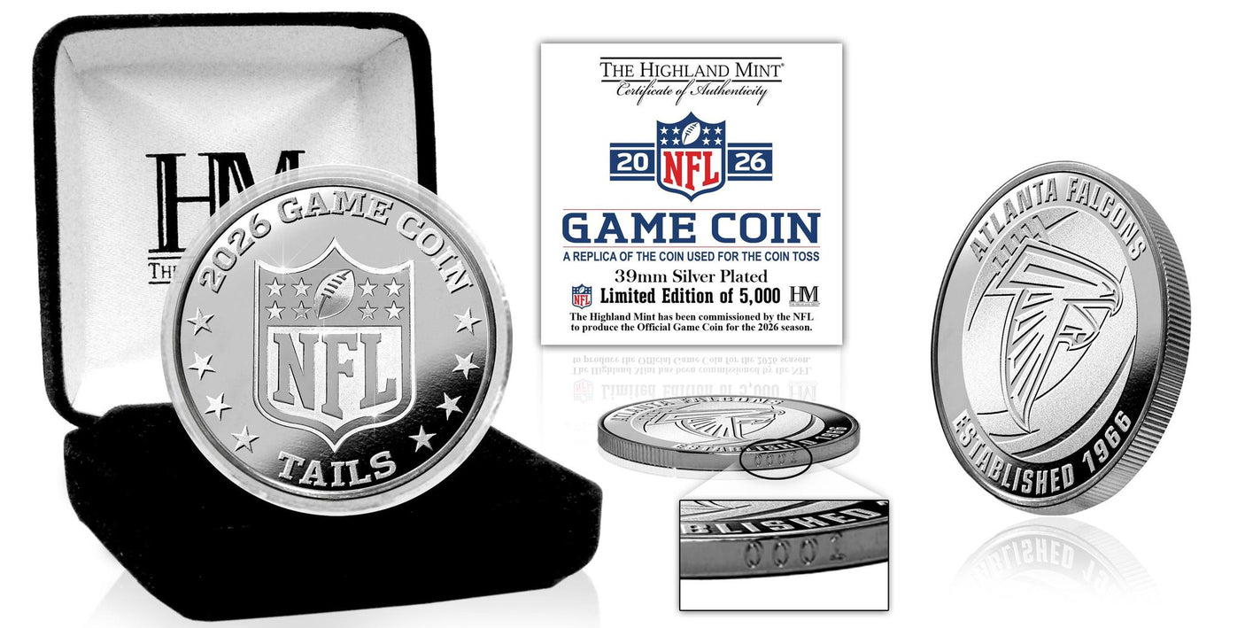 Falcons 2026 Silver Plated Game Flip Coin