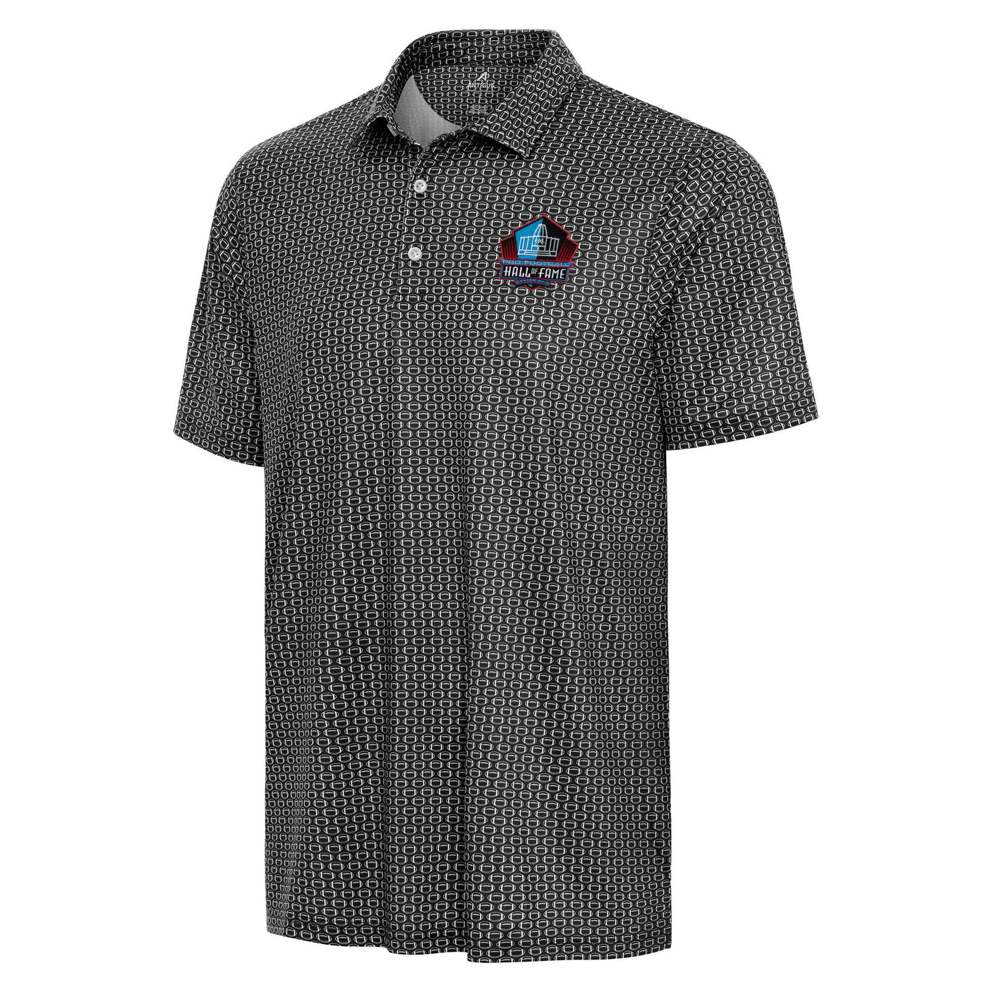 Hall of Fame Antigua Men's Black Huddle Polo