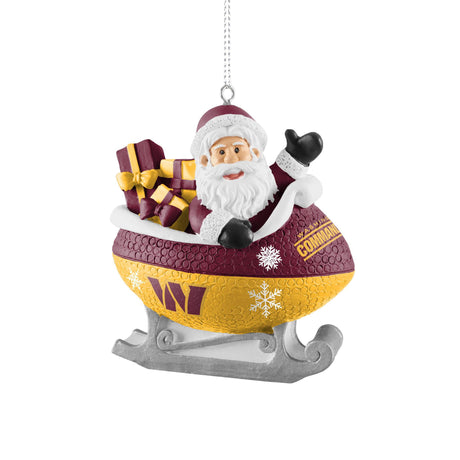 Commanders Football Sleigh Ornament