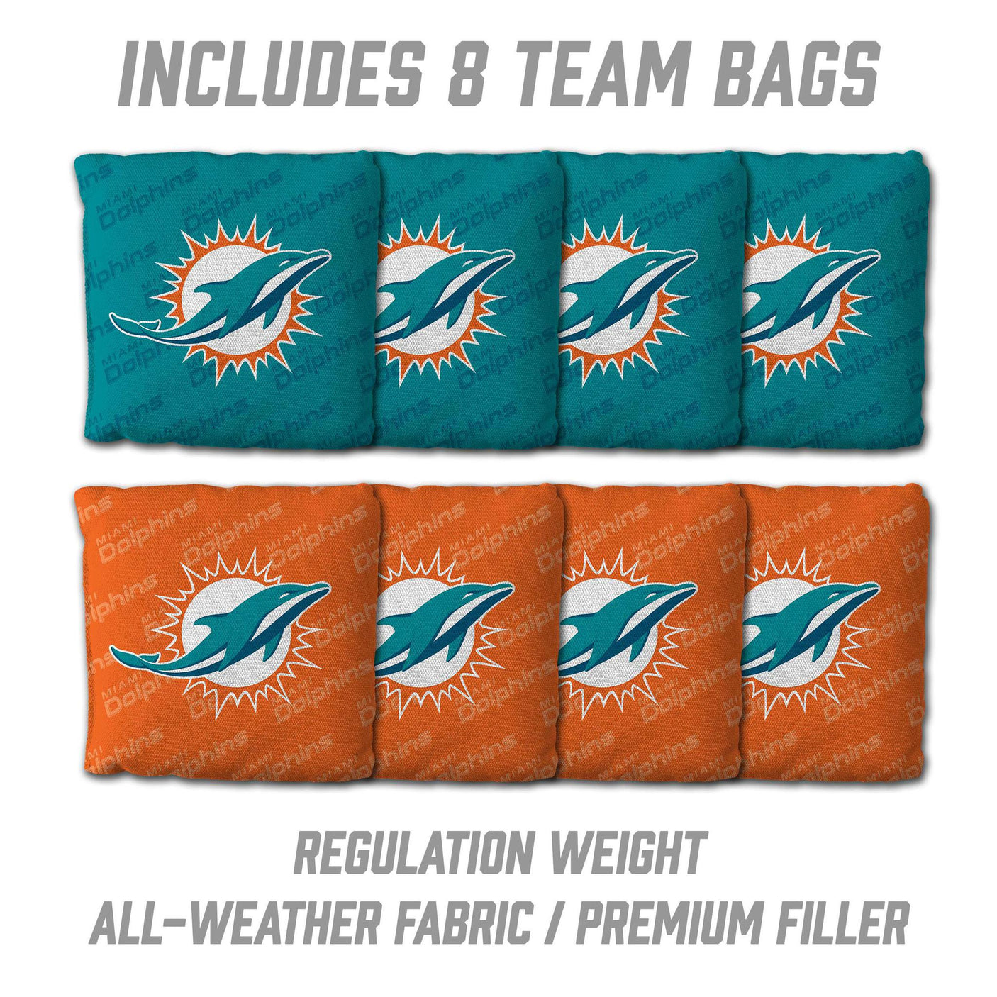 Dolphins 2’ x 3’ Cornhole Game