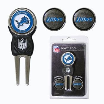 Lions Divot Tool & Ball Markers Set Pro Football Hall of Fame