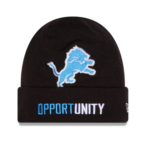 Lions 2025 New Era Men's Inspire Change Black Knit