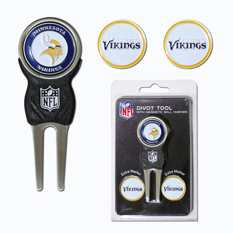 Vikings Divot Tool & Ball Markers Set