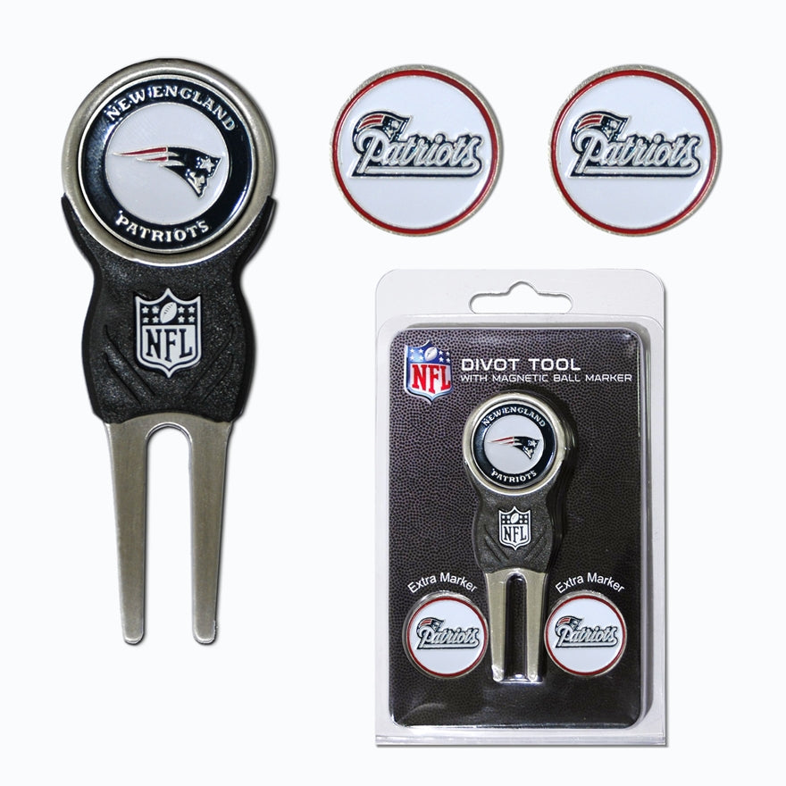 Patriots Divot Tool & Ball Markers Set Pro Football Hall of Fame