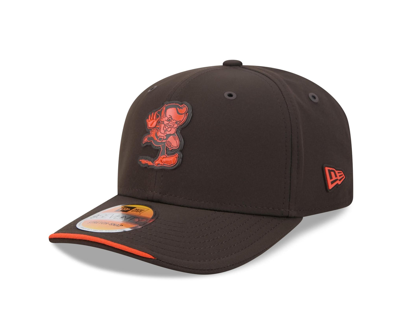 Browns 2026 New Era Men's Throwback 9SEVENTY Stretch Snap Sideline Hat