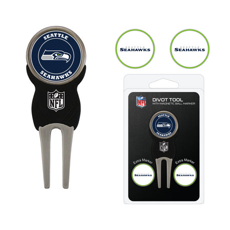 Seahawks Divot Tool & Ball Markers Set