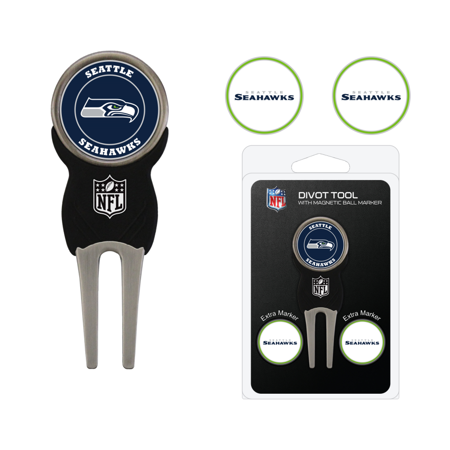 Seahawks Divot Tool & Ball Markers Set Pro Football Hall of Fame