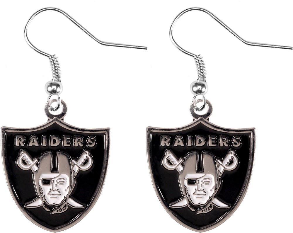 Raiders Logo Dangler Earrings Pro Football Hall of Fame