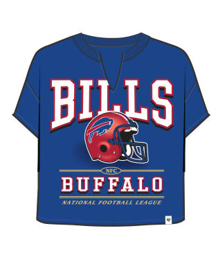 Bills 2025 '47 Brand Women's Elation Oversized Notch T-Shirt