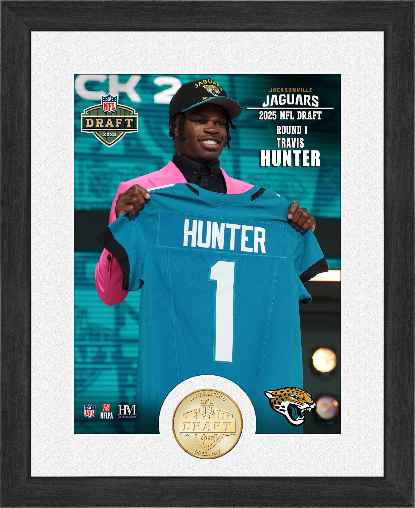 Jaguars Travis Hunter 2025 NFL Draft Bronze Coin Photo Mint