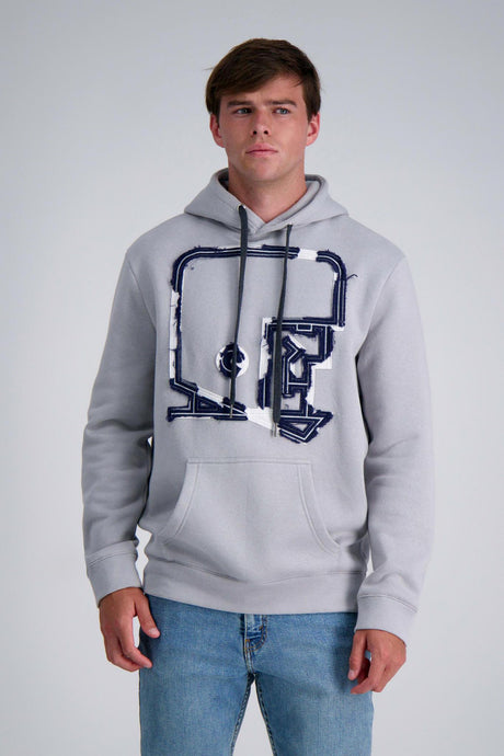 Pro Football Hall of Fame X Haggar - Gray Graphic Helmet Pullover Sweatshirt